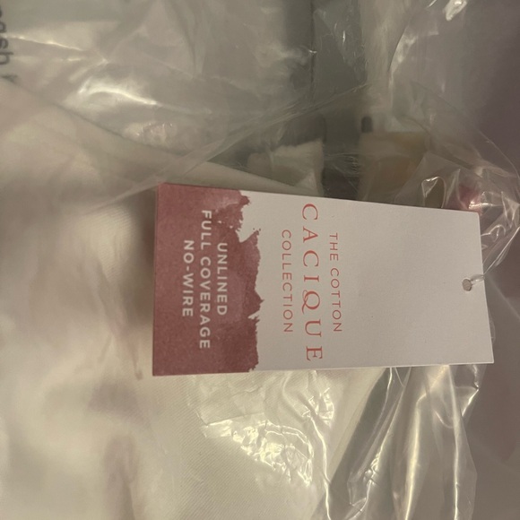 Lane Bryant NWT Unlined Full Coverage Bra Size 50DD White in color - Picture 2 of 5